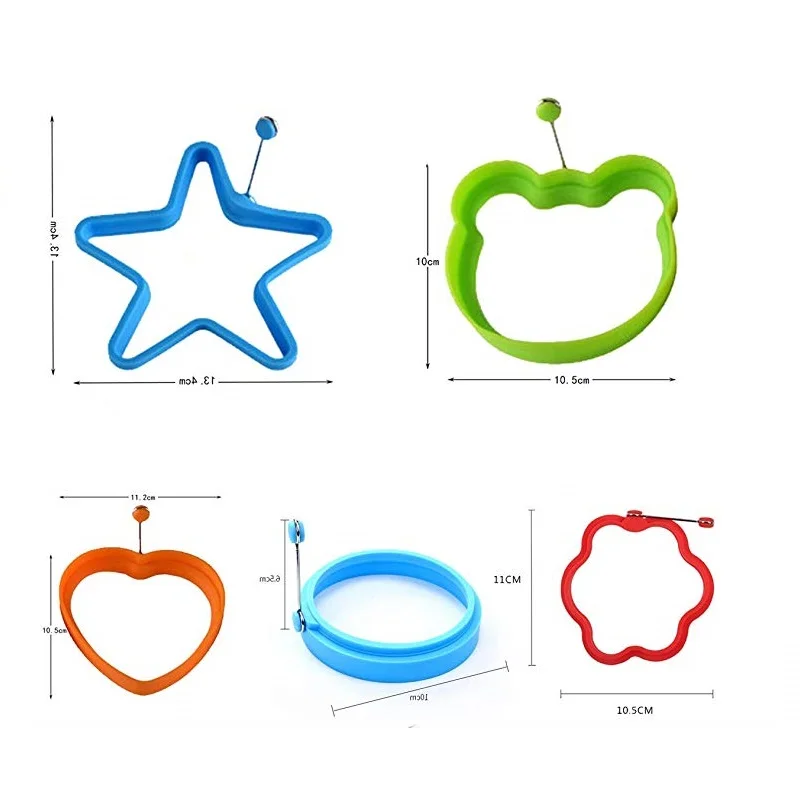 Wholesale Breakfast Cooking Tool Nonstick Pancake Mold Silicone Egg Ring Cooking Mold