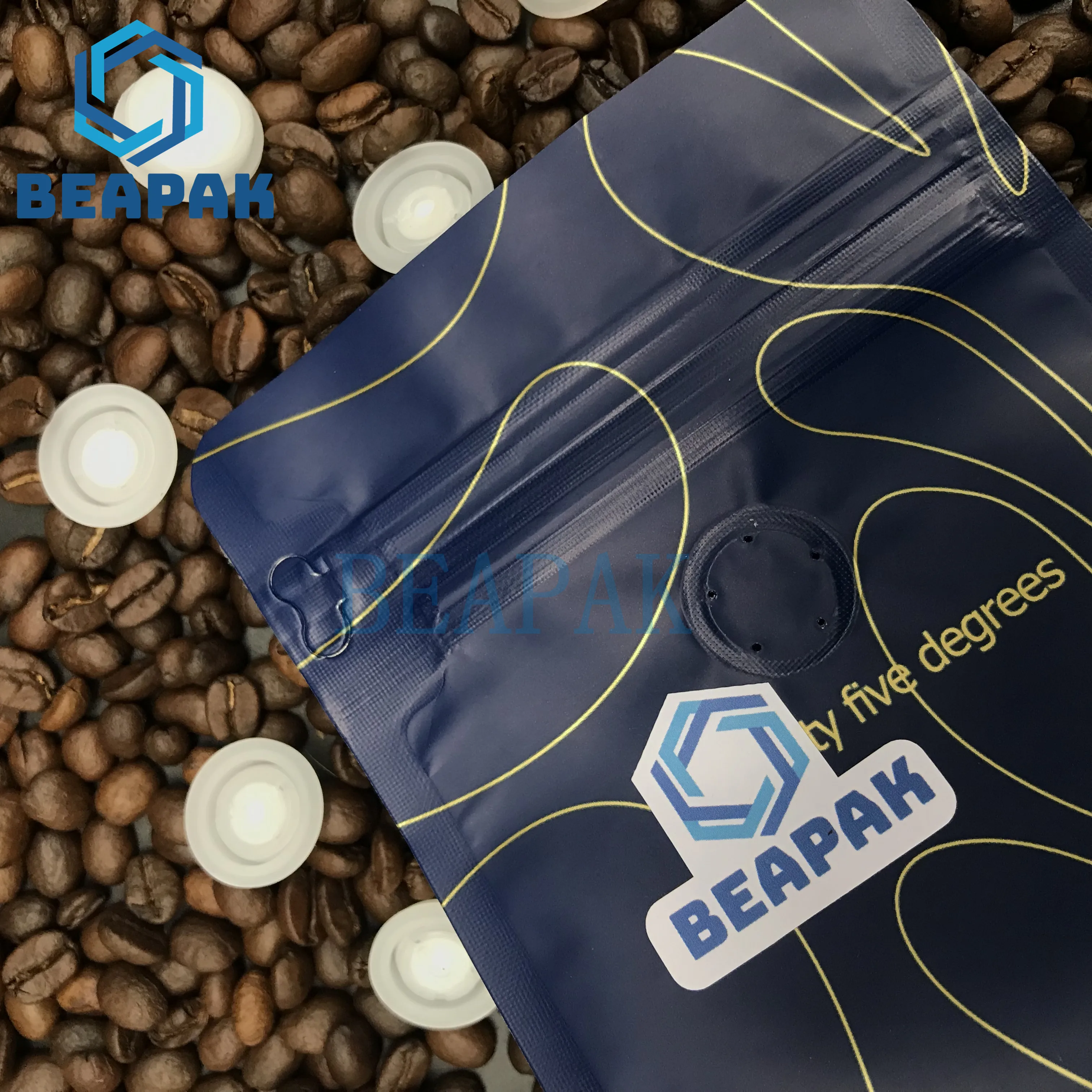 Food packaging Coffee exhaust valve one way degassing valve for coffee beans roasted packaging bags