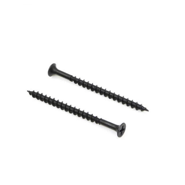 Haiyan black fine thread drywall screw manufacturer supply bugle head black gypsum board screw drywall screw
