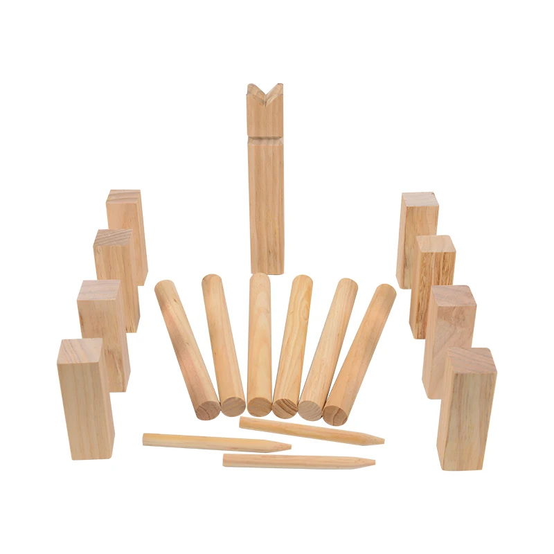 Деревянная игра kubb для игр на открытом воздухе