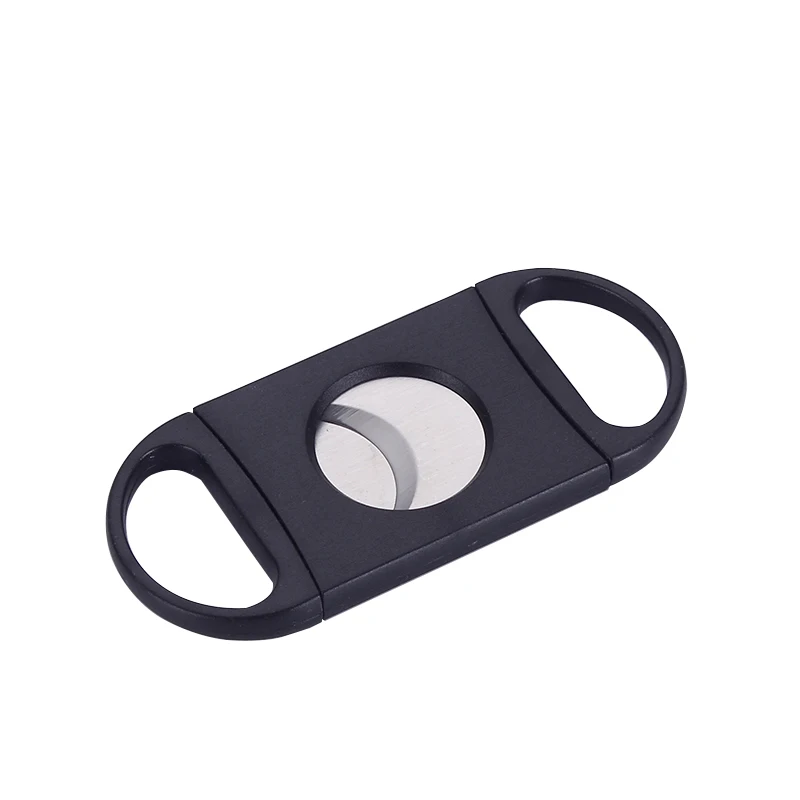 2024 самый продаваемый продукт черная настольная пластиковая двойная ножка Гильотинный Резак для сигар аксессуары