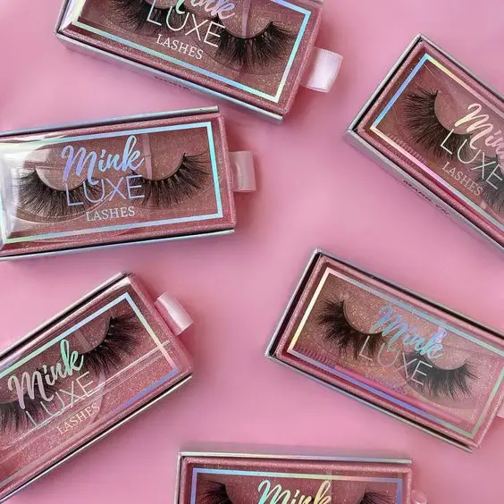 
Wholesale large size eyelash package Natural magnetic lashes vendor 5D 25Mm Mink Eyelashes packaging big box 