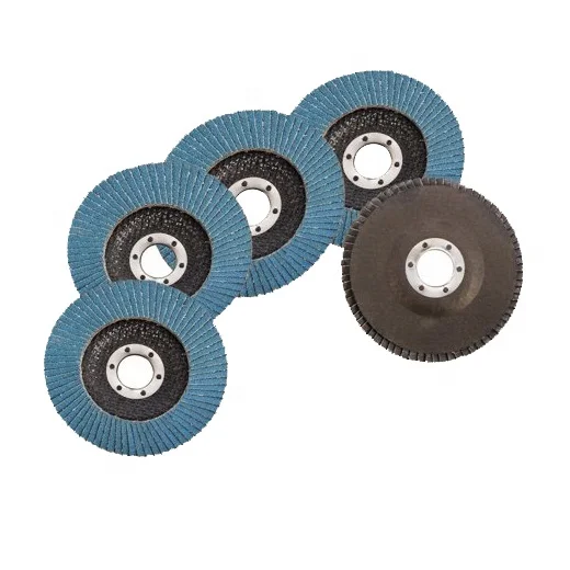 Blue zirconia aluminum 100mm 115mm flap disc brushed abrasive disc made in china