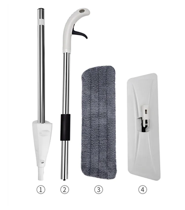 Guaranteed Quality Proper Price High Quality Spray Mop Floor Cleaning With Rectangle Microfiber Head