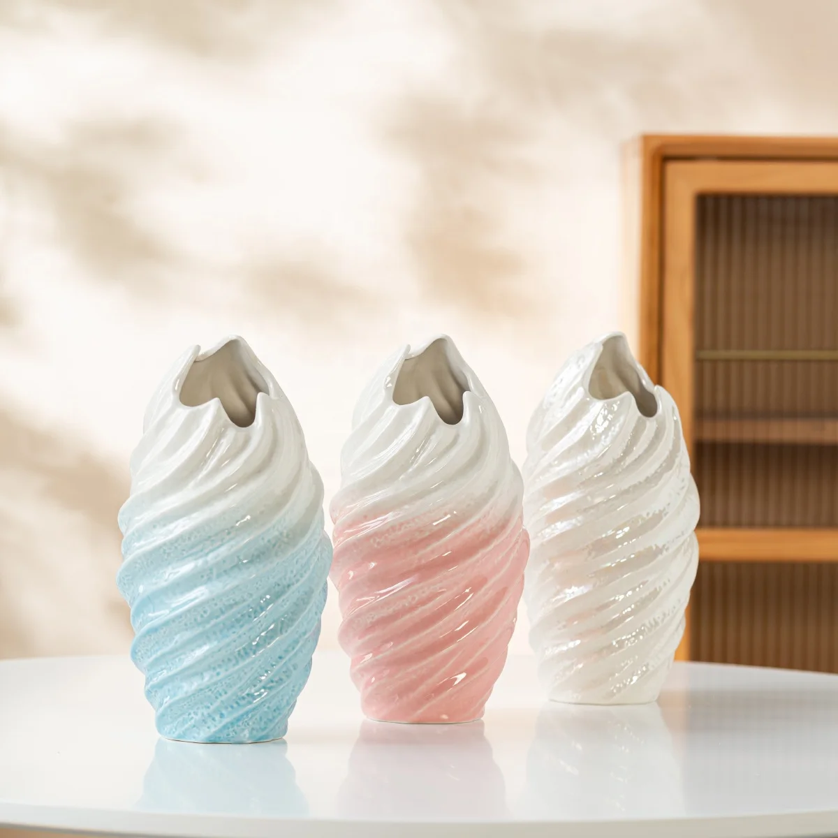 Gold Nordic Home Decor Marbled Ceramic Vase Living Room Floral  Decoration