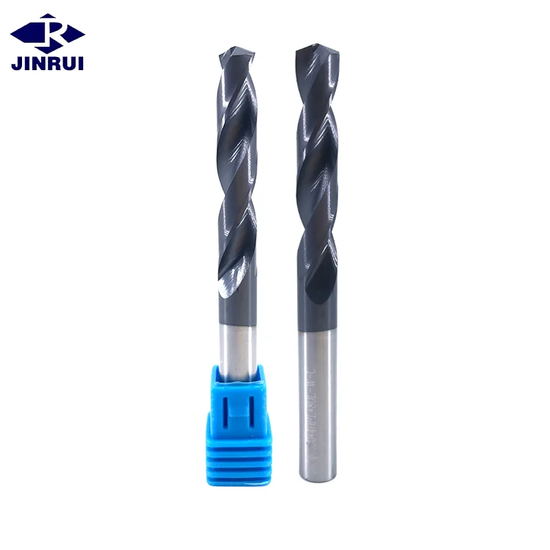 JR127 CNC Straight Shank coating Twist Drill 2mm-2.5mm HRC65 Carbide deep hole Drill Bits