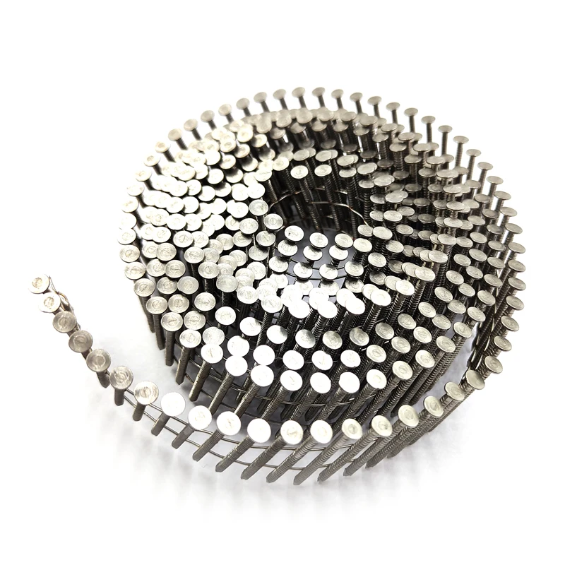 China manufacturer Coil Nails high quality 304 stainless galvanized paint coated wooden pallets