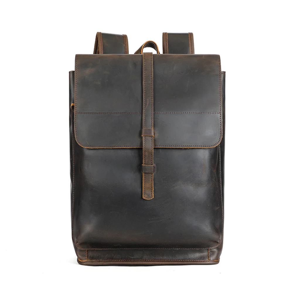 Мужской винтажный рюкзак из натуральной кожи