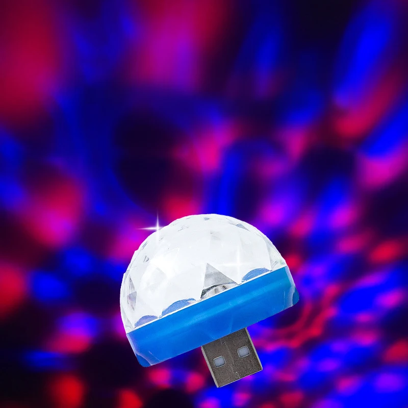 Usb Party Home Lightparty Sound Control Mini Effect Usb Ball Dj Lights Disco Sound Activated Rotating Disco Ball