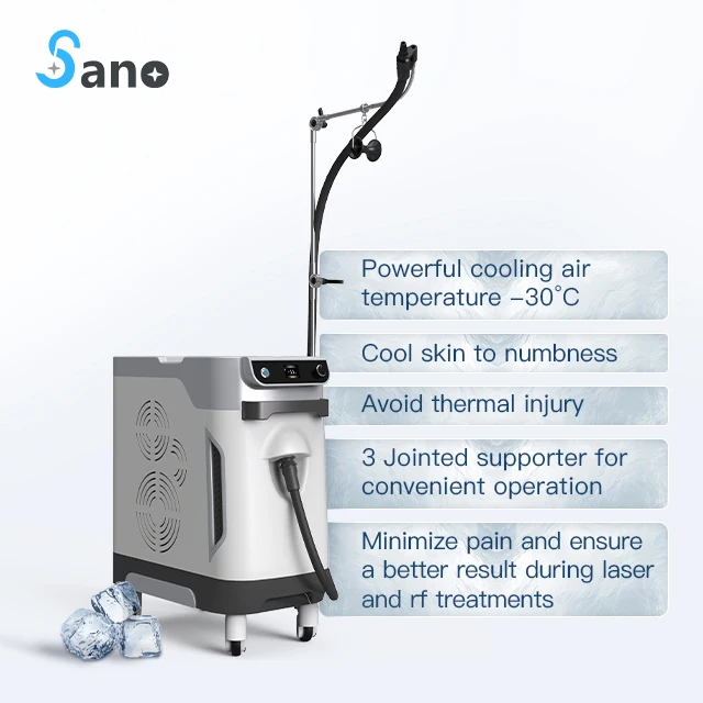 Newest Beauty Equipment zimmer cryo chiller air cooler cooling skin system machine for picosecond treatment