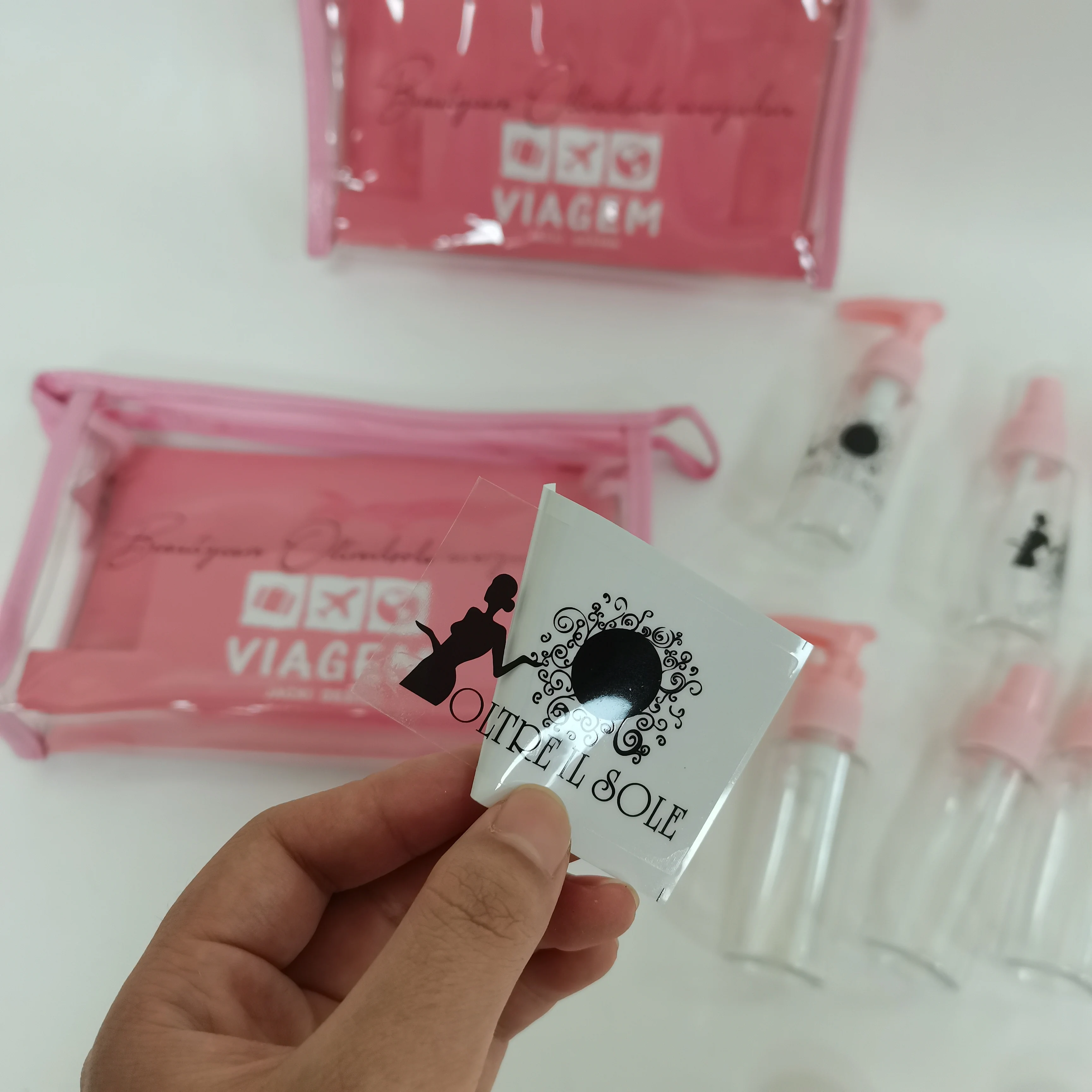 Travel Bottle Set Bottles Toiletries Liquid Containers for Cosmetic Make-up 5 Bottles