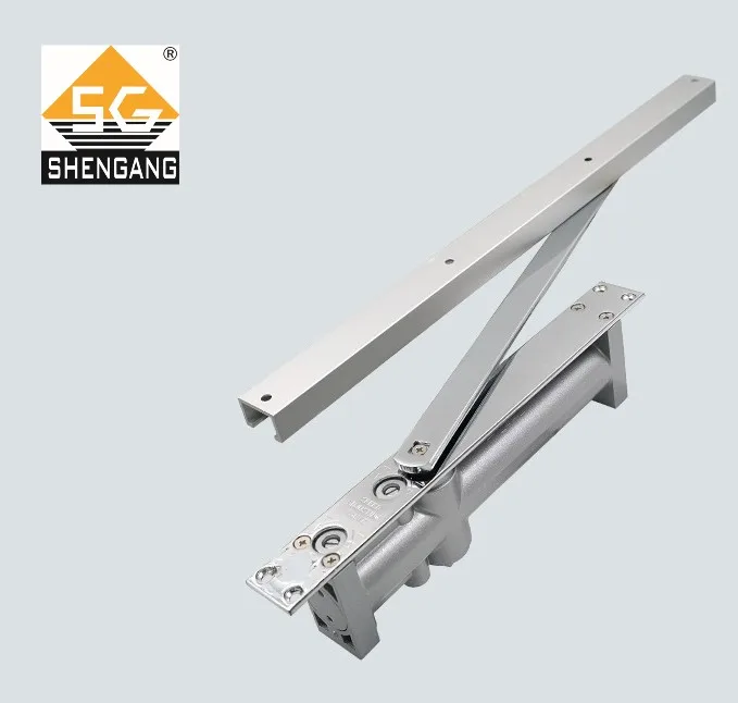 Automatic Hidden buffer hydraulic door opener concealed door closer with adjustable for heavy duty wooden fireproof  door 120 kg