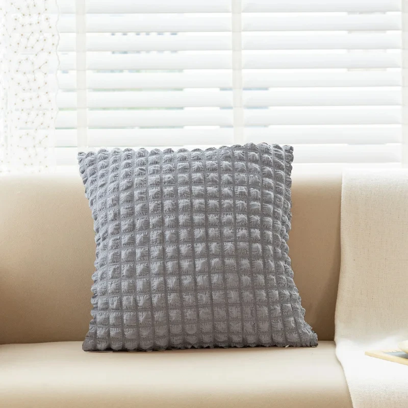 Customizable Solid Cushion Cover Linen Pillow Case for Sofa Bed Car Seat Polyester Bed Pillows Home Decor