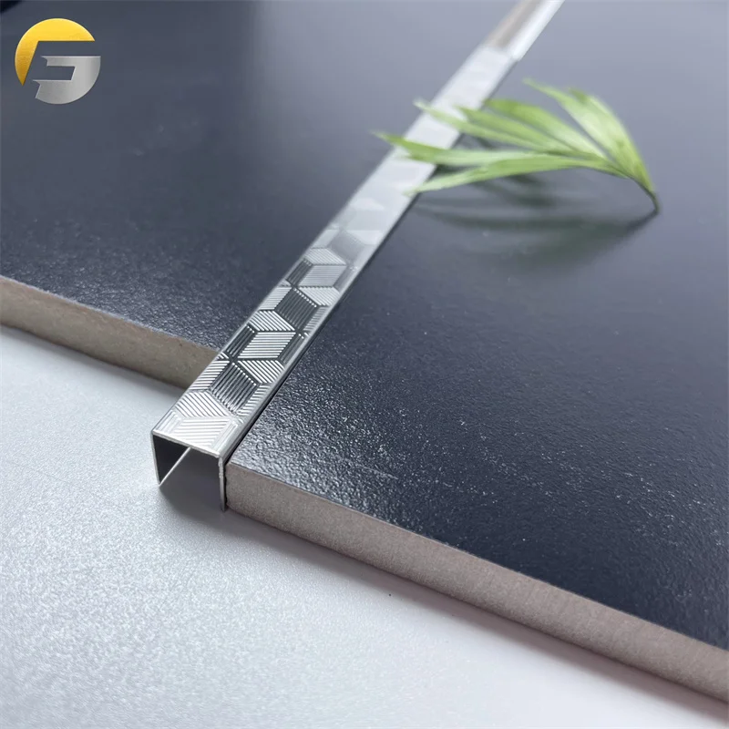 ZB126 Popular Interior Decoration Tile Accessories Stainless Steel Edge Trim