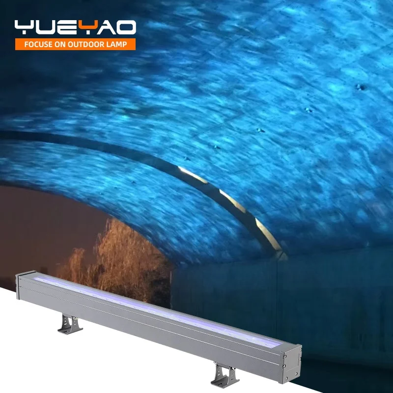 6000k3000k 1000mm IP65 80w 3D Pattern Dynamics Water Ripple Wall Wash Light Projection