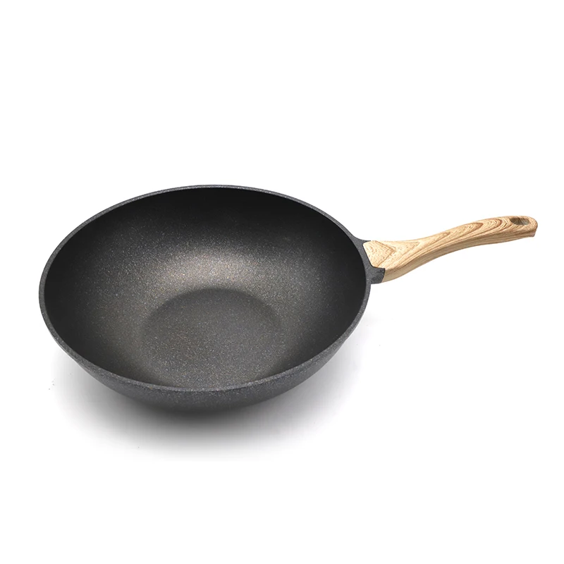 
Hot kitchenware for restaurant cast non stick pan die casting aluminum wok 