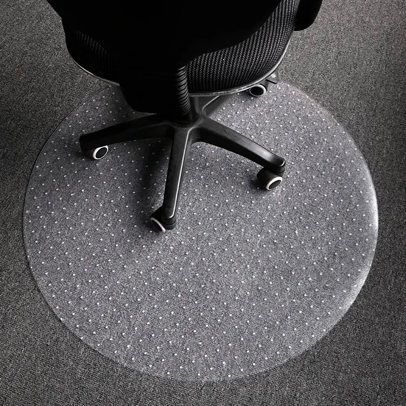 PVC Round Plastic Carpet Chair Mat Allifemats Studded Chair Mat for Carpet Transparent Floor Mat for Office Chair