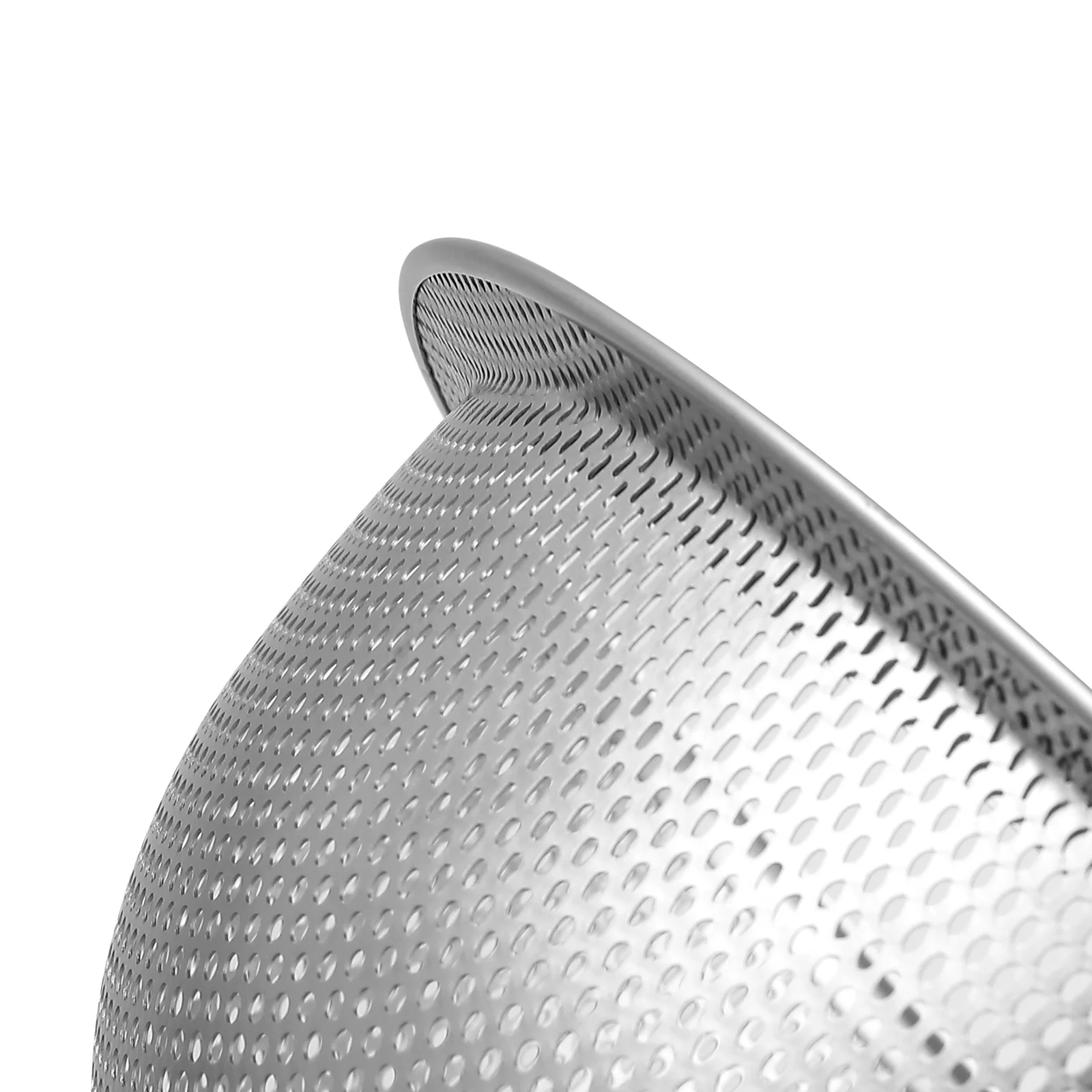 MD 24cm Diameter Stainless Steel Colander Rice Washing Strainer Basket 0.4mm Thickness Small MOQ