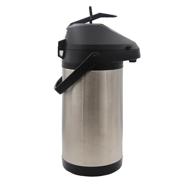 Classic Stainless Steel Aislamiento Termico Duradero Dispenser Vacuum Airpot Thermo with Lever Pump Action 2.0L 2.5L 3.0L 4.0L