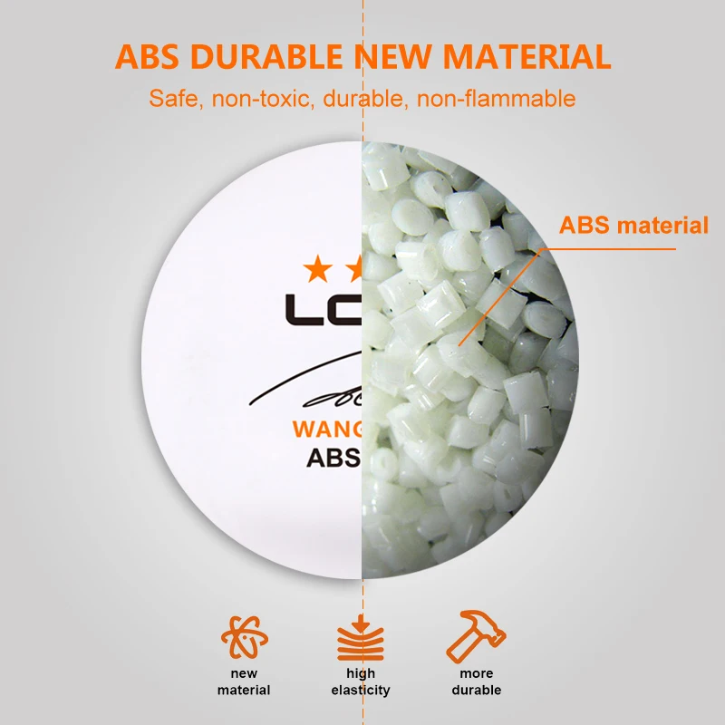 LOKI Higher quality 3star table tennis ball More durable customizable logo pingpong ball for sport competition