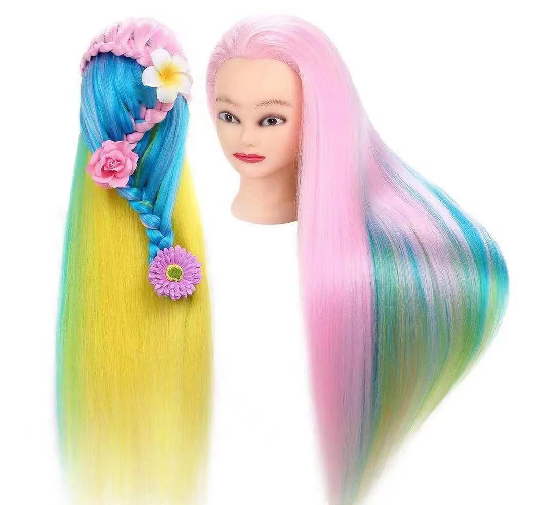 100% Real Human Hair Salon Practice Hairdresser Training Head Mannequin Dummy Doll Mannequin Head