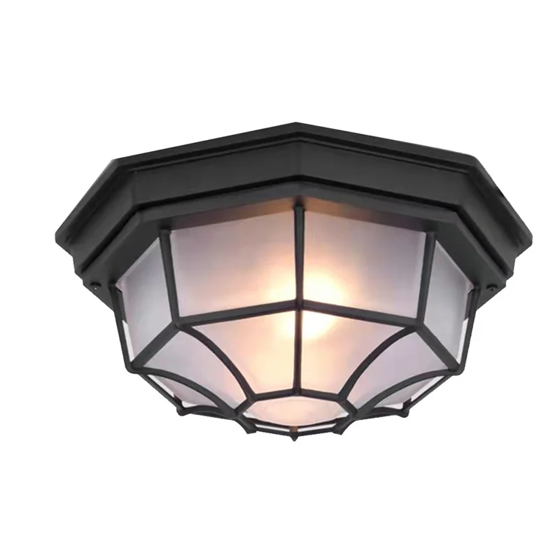 Outdoor Fixtures Classical LED Retro Waterproof Lighting Decorative for Home Corridor Ceiling Lamp