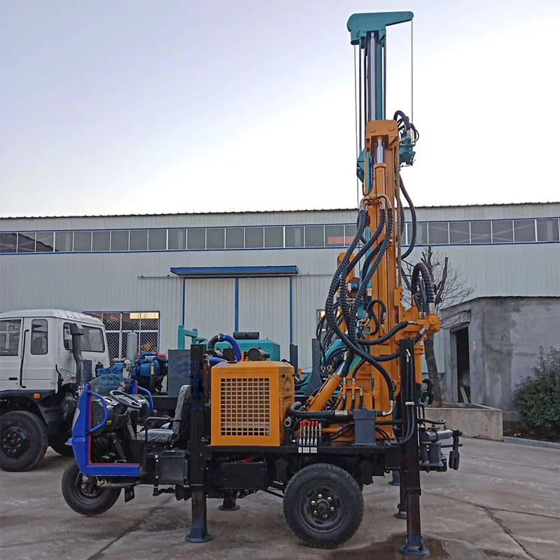 260m/360m/460m/560m Hydraulic crawler type borehole water well drilling machine rig mine drilling rig