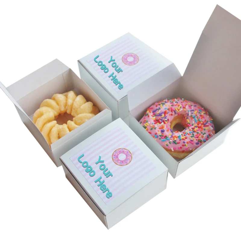 Mochi Donut Boxes Custom Packaging Customized, Donut Packaging Box For Donuts, Custom Donut Box With Window