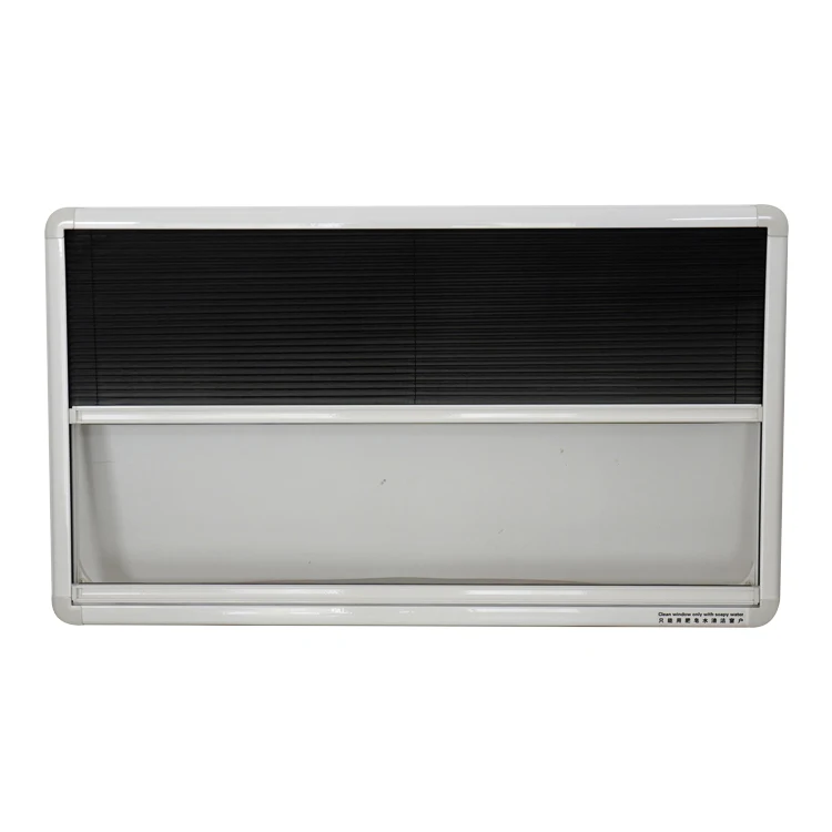 RV Caravan Motorhome Top Hinged Window External Push Window 450*500 mm Fit for Wall Thickness 25-60 mm RV Window