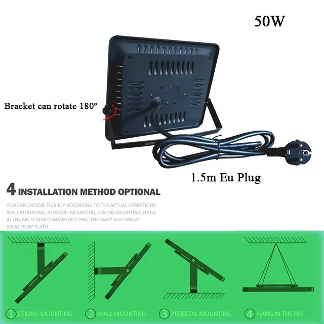 Professional Agricultural Grow Lamp IP65 Greenhouse farming grow lights diy indoor Hydroponic farming grow led light 100W