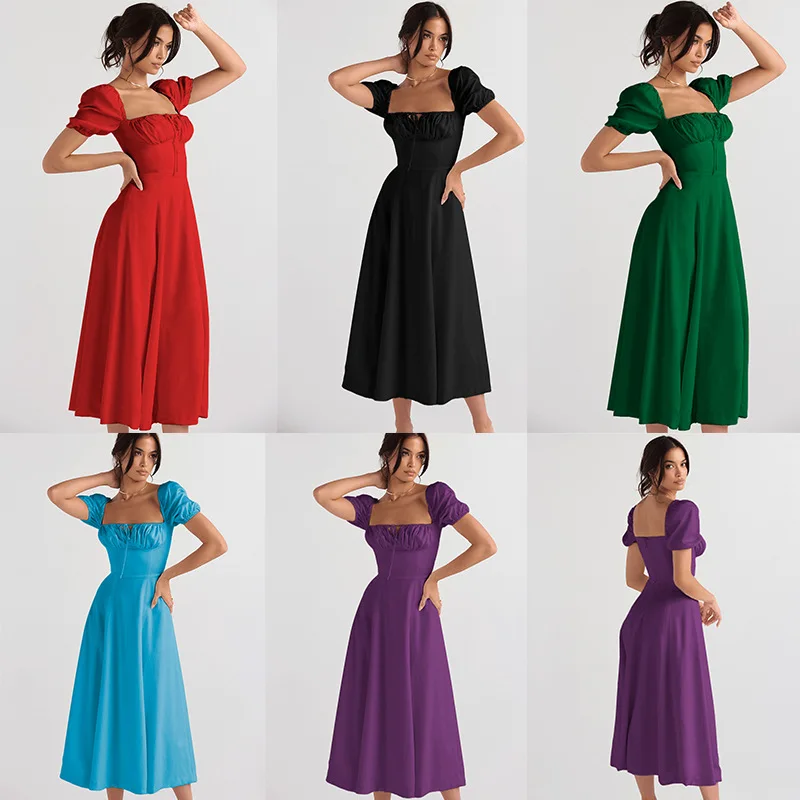 2024 Summer Elegance Fashionable High end Sling Gentle Style long dress for women