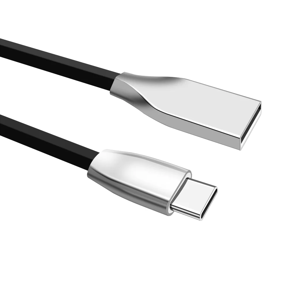 3ft 6ft 10ft Nylon Braided Metal Head Cable Fast Charging Type c usb Charger Data usb Cable For iphone