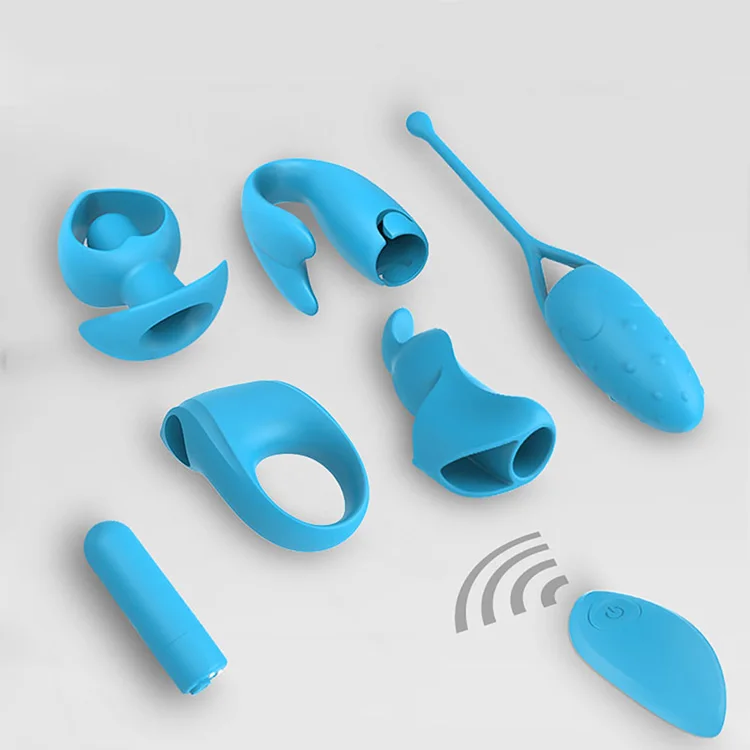 Silicone Waterproof jumping egg remote control bullet women vibrator anal plug cock ring finger vibe 5 in 1 kit sex toy vibrator