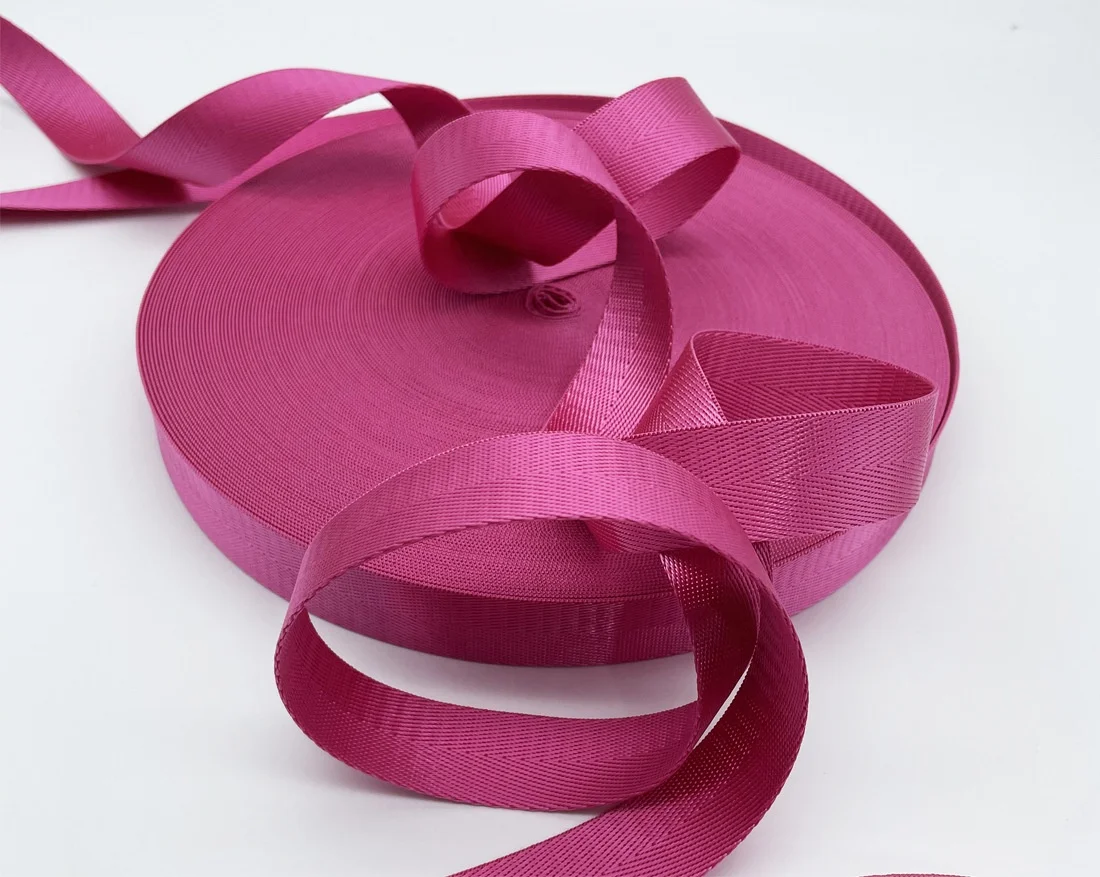 Wholesale herringbone 1 inch polyester webbing woven webbing straps polyester nylon webbing
