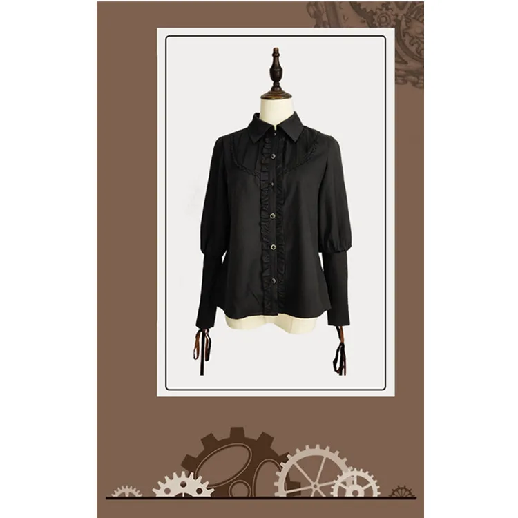 
Original Lolita Black Leg of Lamb Sleeve Long Sleeve Shirt over 