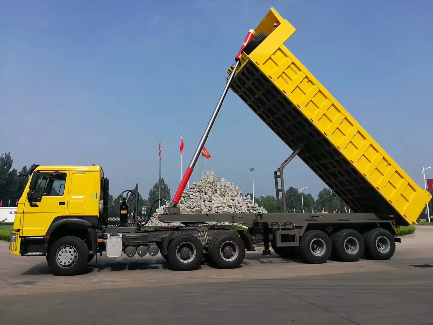 Китай низкая цена высокое качество 4 оси 70 тонн 80