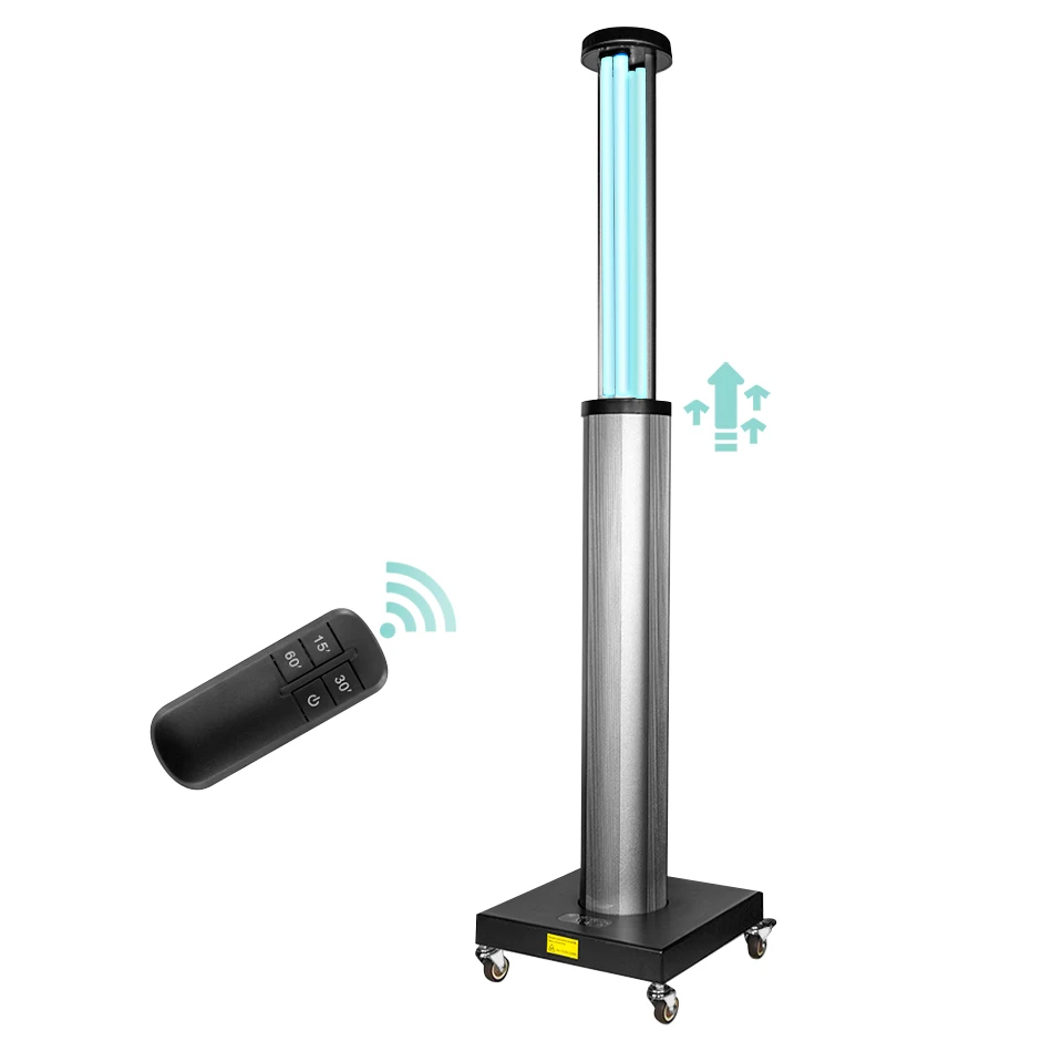 High quality disinfection UV FCC certificate professional kill 99% super power 120w 150w uvc sterilizer lamp trolley