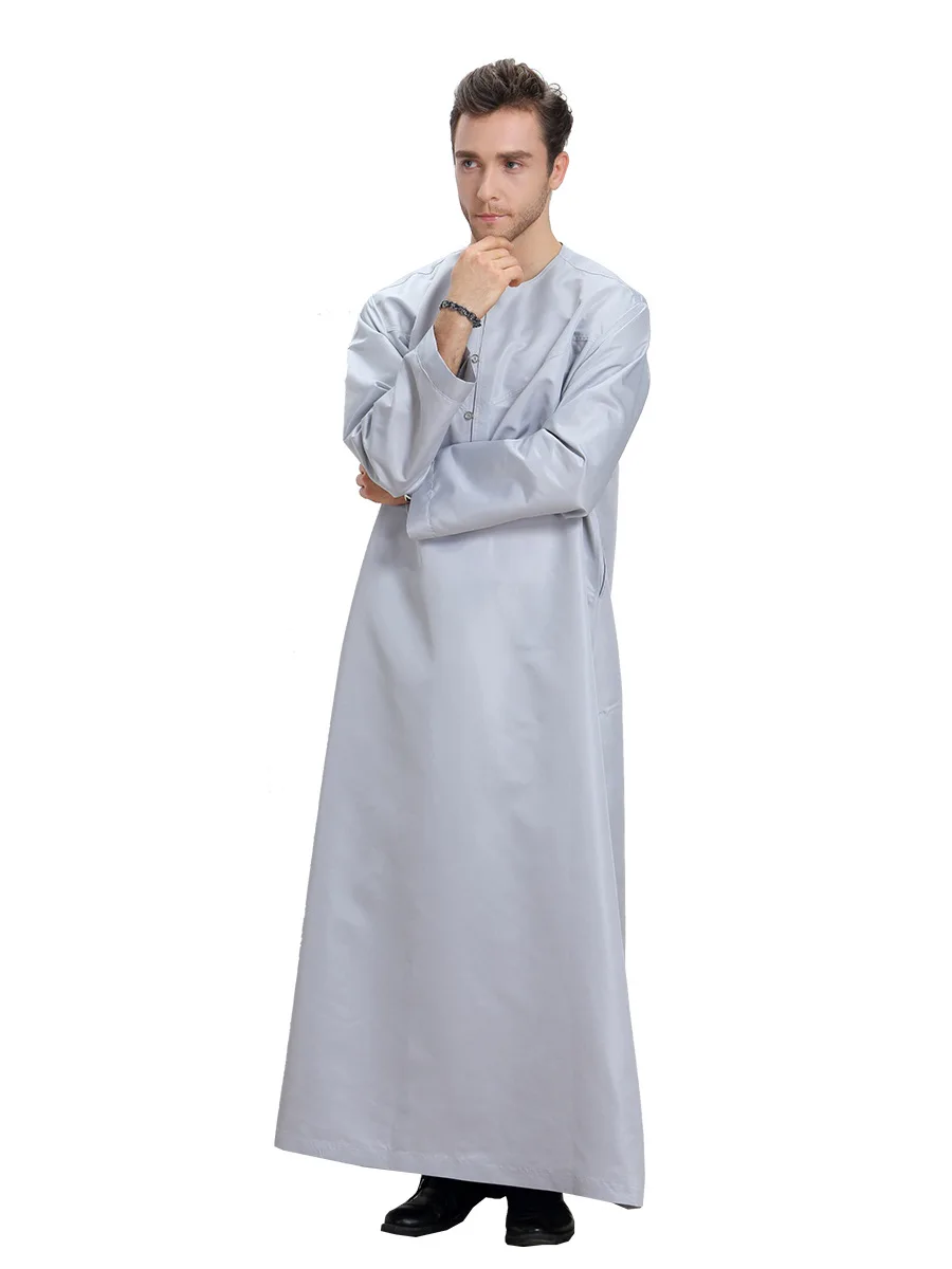 MXCHAN 2021 Hot sale Saudi Dubai  New style  high polyester abaya mens muslim thobe