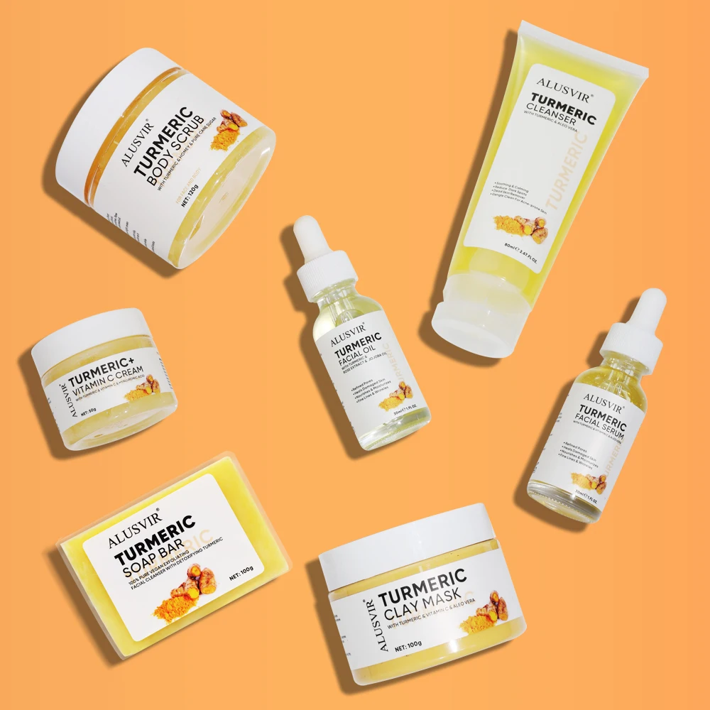 Private label Natural Organic Cosmretics Whitening Anti-aging Acne Turmeric Tumeric Facial Face Body Essential Oil 100% Pure