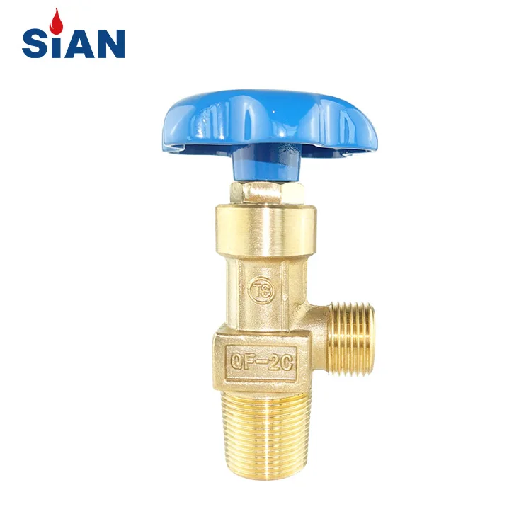 SiAN Safety QF-2C Industrial Gas Range N2 Oxygen Air Control Valves Flapper Type Cylinder Nitrogen Valve Brass O2 Valves