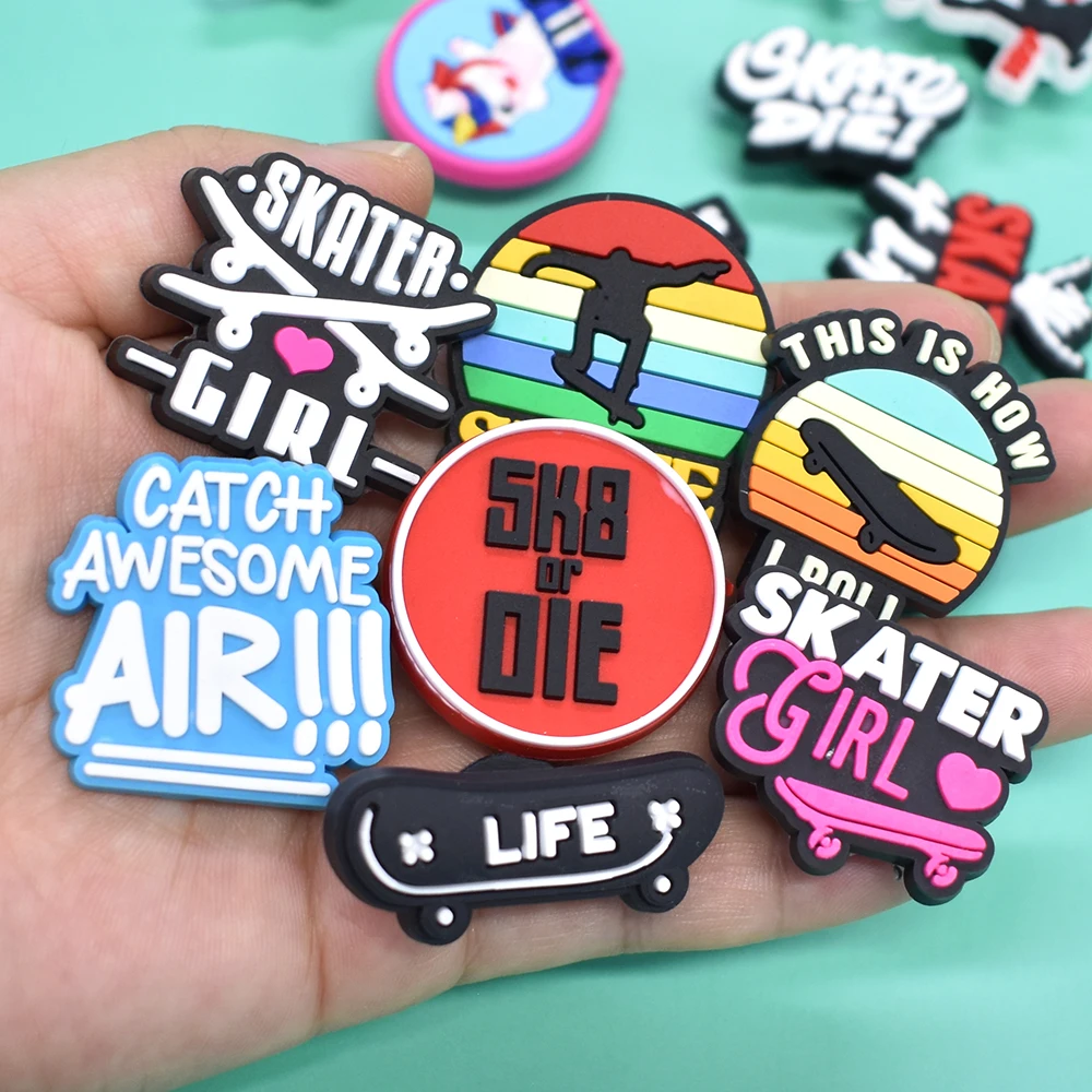 Sandals Accessories For Soft Pvc Clogs Shoe Decorations Buckle Charms Skate Skiing Shoe Charms For Clog Decoration Charms