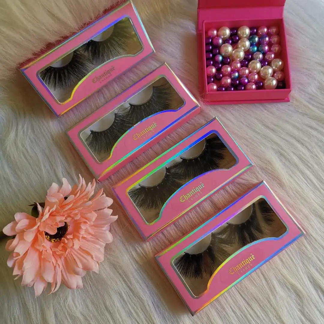 Cruelty Free 5D Fluffy 25mm Real Mink Eyelash Vendors Wholesale 3d Mink Eyelashes With Lashes Packaging Box Custom