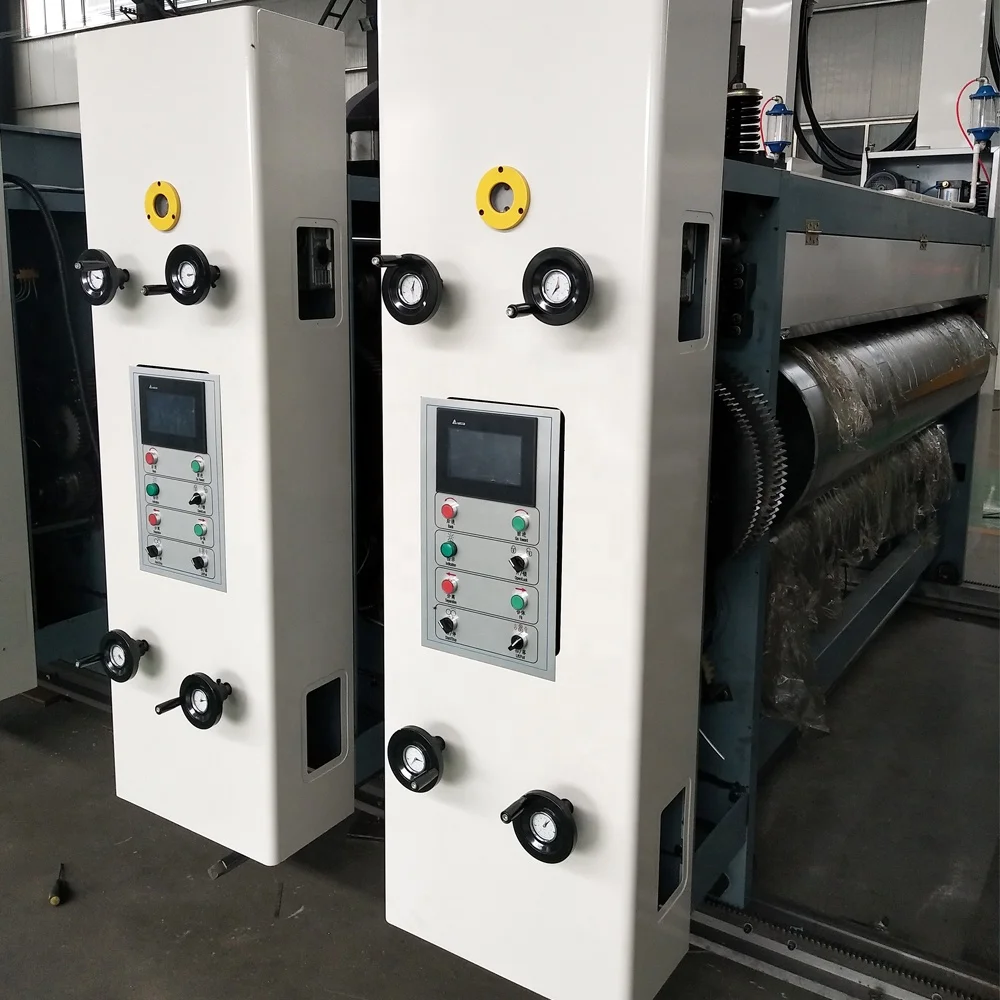 direct factory corrugated paperboard carton chain link printing machine with slotting die cutting part