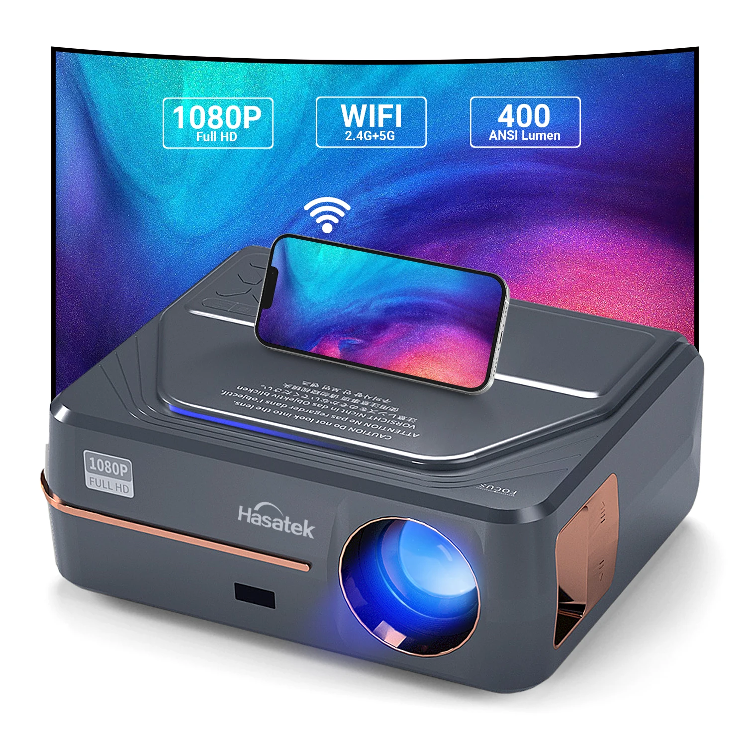 Высококонтрастный 5000 люмен мини 1080P 4k светодиодный видео Луч ЖК 4k домашний кинотеатр умный проектор с Android TV