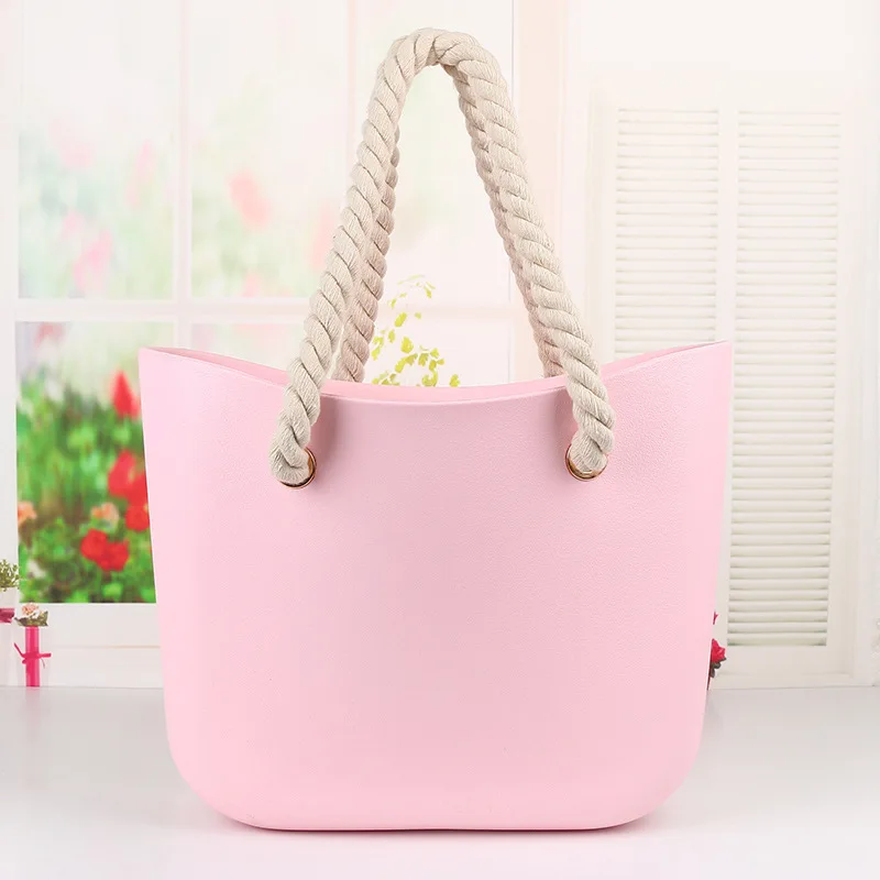 Wholesale Custom Summer Neoprene Rubber Silicone Eva Jelly Beach Bag Tote Large Waterproof Oversized Two Unisex Handles Candy