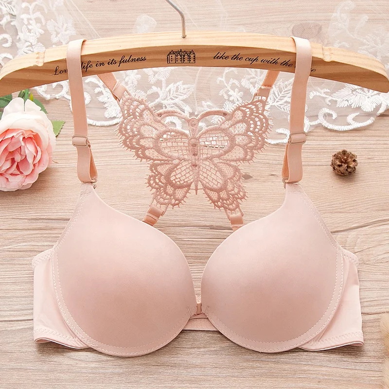 
1944 Wholesale Comfortable Lingerie Beautiful Back Butterfly Embroidery Bra 
