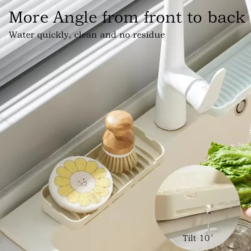 Silicone Soap Dish Kichen Sttorage Tray Soap Sponge Holder for Shower Bathroom Use Versatile Soap Dishes