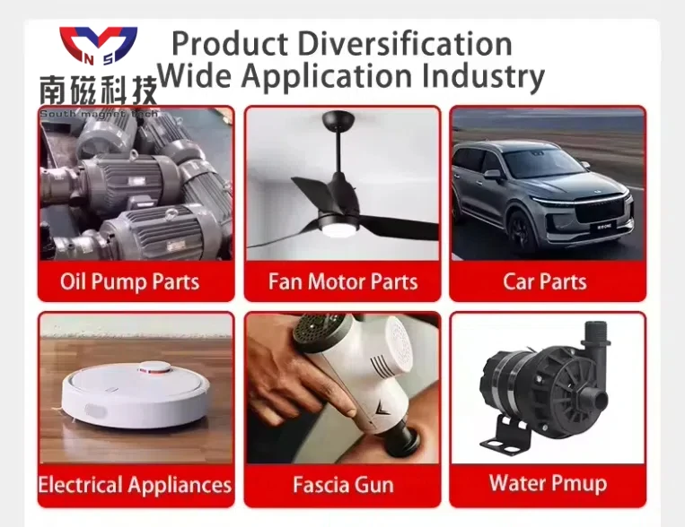 custom plastic coating strong ferrite multipole ring diametrically magnetized rotor round magnets motor 115x10 hole 45 ring