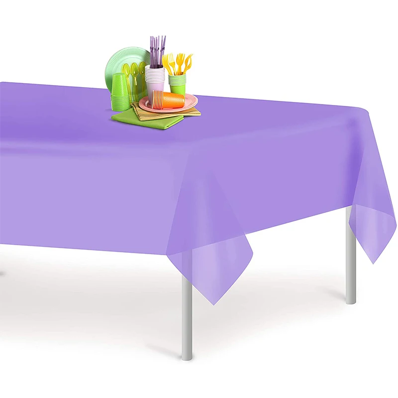 
Premium Plastic Table Covers Waterproof Disposable Tablecloths For Rectangle Tables 