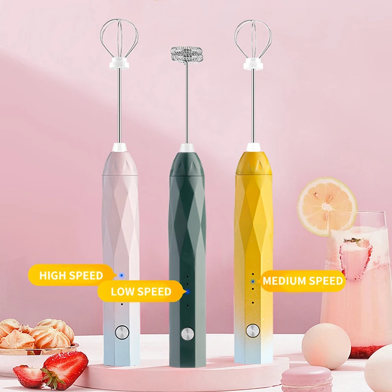 Food Grade 304 Quality Reusable Rose Gold Milk Frother Whisk Milk Frother New 2022 Latte Pen milk Frother